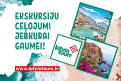 Atpūtas un ceļojumu piedāvājumi 13.03.2025 - 31.03.2025 ESKURSIJU CEĻOJUMI JEBKURAI GAUMEI! Latvia Tours